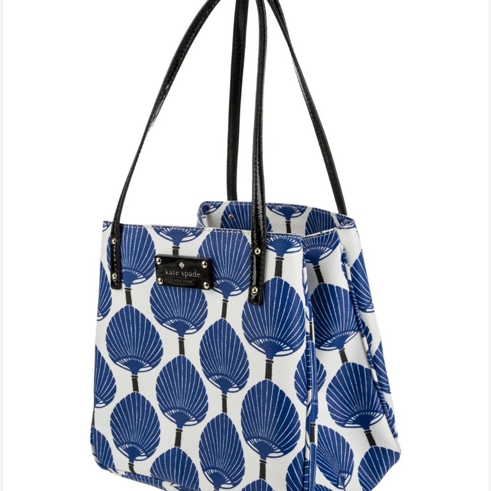 Kate Spade Blue and White Tote Bag